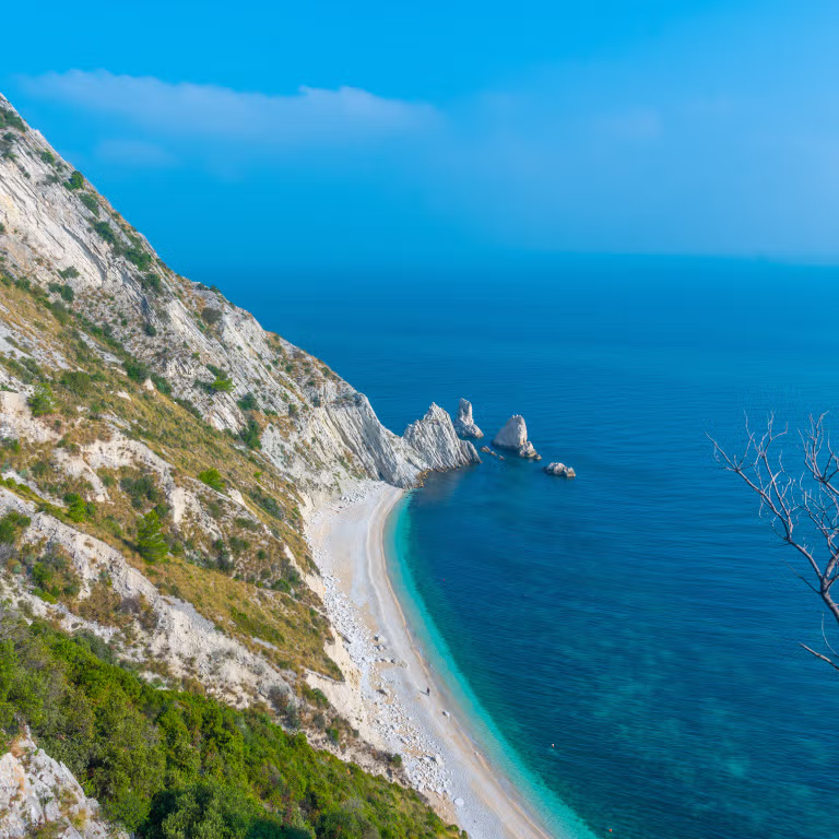 Two Sisters Beach in Sirolo